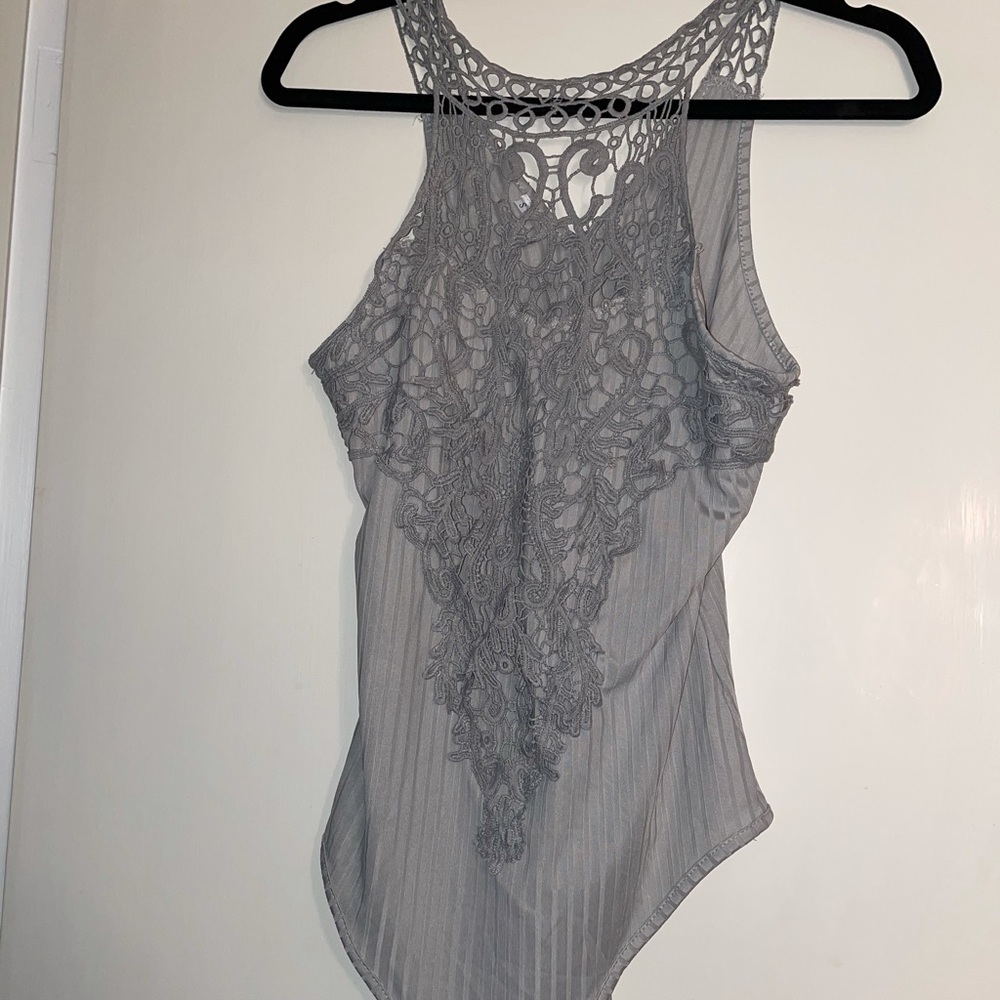 Lace up body suit